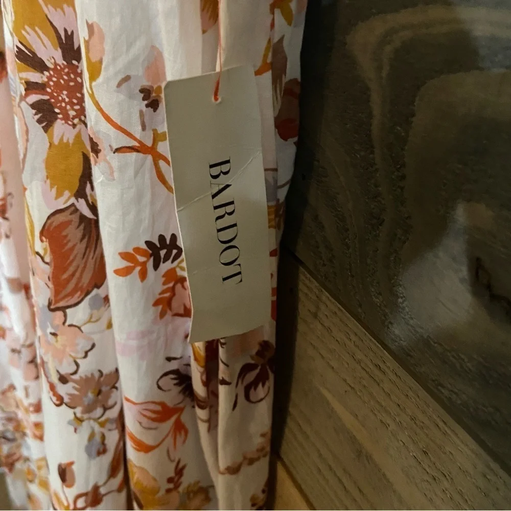 NWT Bardot Floral A Line Tiered Maxi Dress reg $159 size 10 - Picture 8 of 12